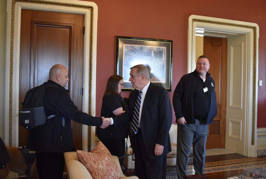 DURBIN MEETS WITH WOUNDED WARRIOR PROJECT